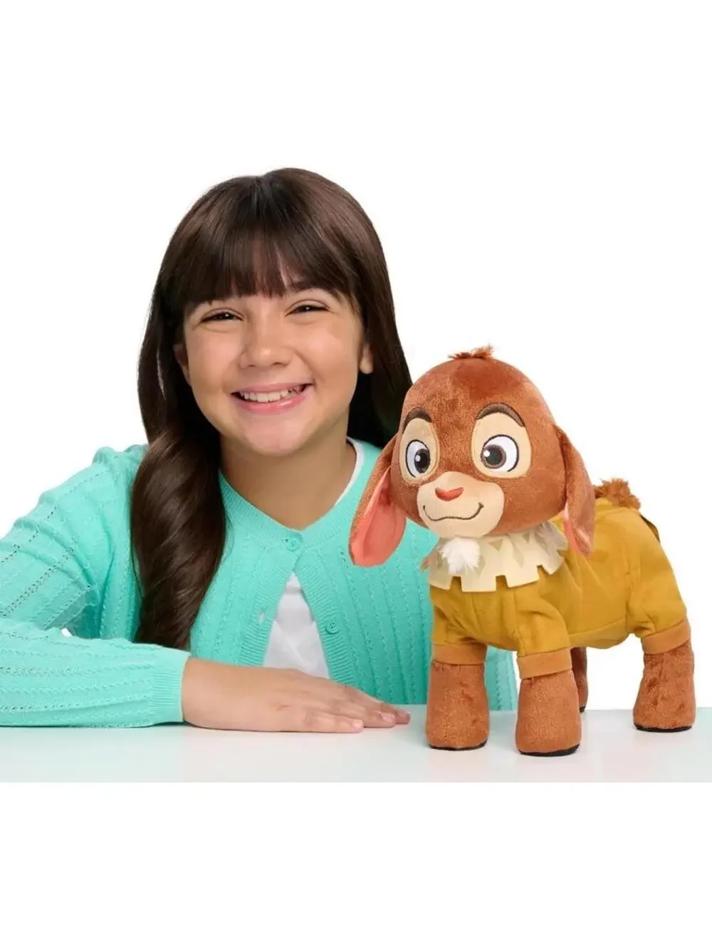 Disney Wish Walk 'n Talk Valentino Fainting Goat, 11-Inch Interactive Plush Toy